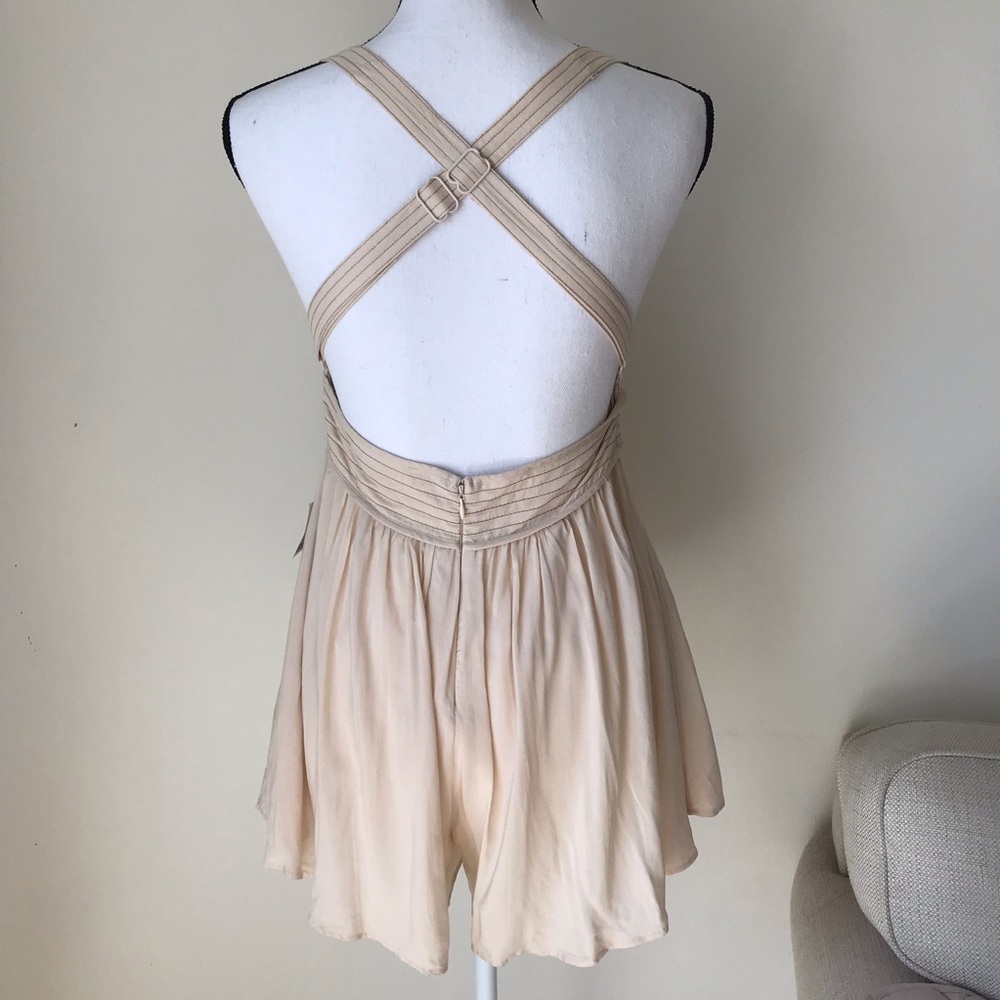 UO Kimchi Blue Trapunto Stitch Cross-Back Romper - Picture 8 of 8